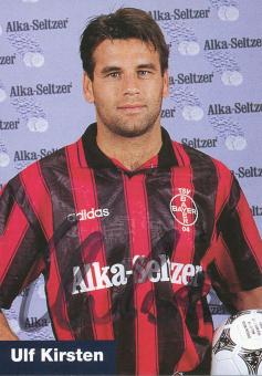 Ulf Kirsten  1995/1996  Bayer 04 Leverkusen Fußball Autogrammkarte original signiert 