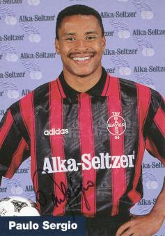 Paulo Sergio  1995/1996  Bayer 04 Leverkusen Fußball Autogrammkarte original signiert 