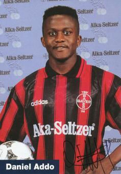 Daniel Addo  1995/1996  Bayer 04 Leverkusen Fußball Autogrammkarte original signiert 