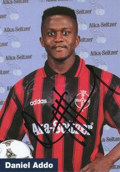 Daniel Addo  1995/1996  Bayer 04 Leverkusen Fußball Autogrammkarte original signiert 