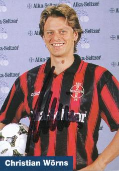Christian Wörns  1995/1996  Bayer 04 Leverkusen Fußball Autogrammkarte original signiert 