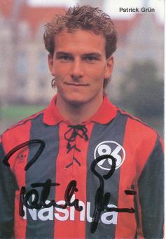 Patrick Grün  1990/1991  Hannover 96  Fußball Autogrammkarte original signiert 