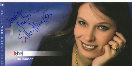 Silke Hansen  HR Radio  Autogrammkarte original signiert 