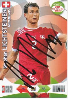 Stephan Lichsteiner  Schweiz  Road to  WM 2014 Panini Card original signiert 
