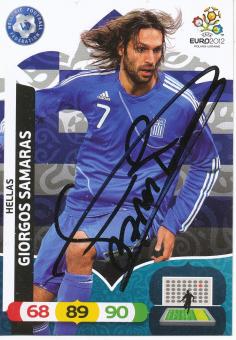 Giorgos Samaras  Griechenland  EM 2012 Panini Card original signiert 