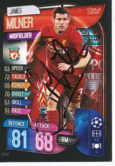 James Milner  FC Liverpool  Match Attax Card original signiert 