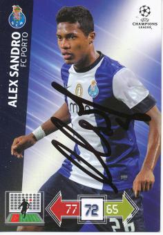 Alex Sandro  FC Porto   Panini CL 2012/2013  Card original signiert 