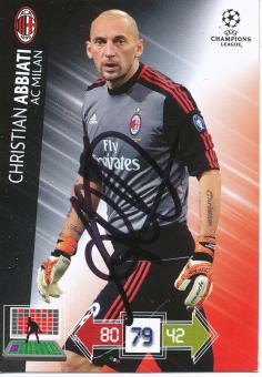 Christian Abbiati  AC Mailand   Panini CL 2012/2013  Card original signiert 