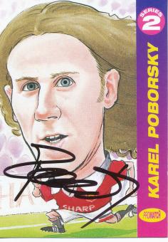 Karel Poborsky  Manchester United  Fußball Card original signiert 
