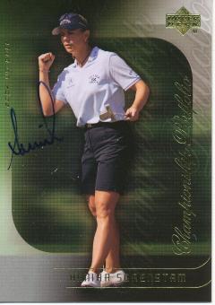 Annika Sörenstam  Schweden  Golf  Trading Card original signiert 