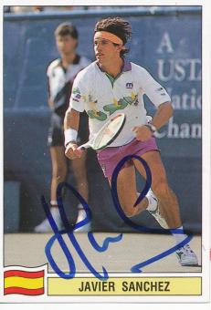 Javier Sanchez  Spanien  Tennis Sticker  original signiert 
