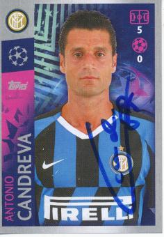 Antonio Candreva  Inter Mailand  2019/2020  Champions League Topps Sticker orig. signiert 