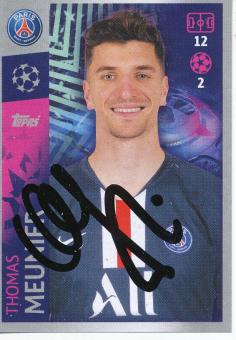 Thomas Meunier  Paris Saint Germain PSG  2019/2020  Champions League Topps Sticker orig. signiert 