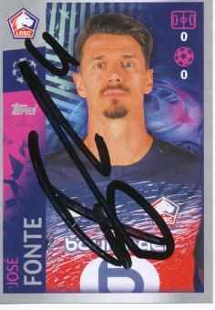 Jose Fonte  OSC Lille  2019/2020  Champions League Topps Sticker orig. signiert 