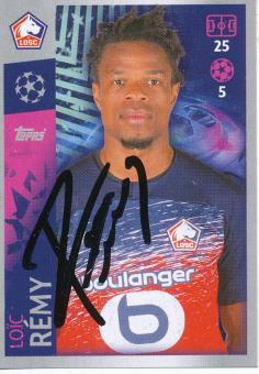 Loic Remy  OSC Lille  2019/2020  Champions League Topps Sticker orig. signiert 