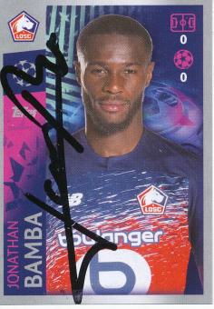 Jonathan Bamba  OSC Lille  2019/2020  Champions League Topps Sticker orig. signiert 
