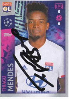 Thiago Mendes  Olympique Lyon  2019/2020  Champions League Topps Sticker orig. signiert 