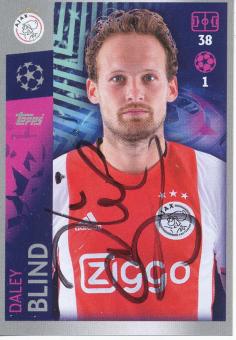 Daley Blind  Ajax Amsterdam  2019/2020  Champions League Topps Sticker orig. signiert 