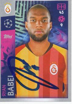 Ryan Babel  Galatasaray Istanbul  2019/2020  Champions League Topps Sticker orig. signiert 