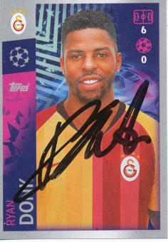 Ryan Dony  Galatasaray Istanbul  2019/2020  Champions League Topps Sticker orig. signiert 