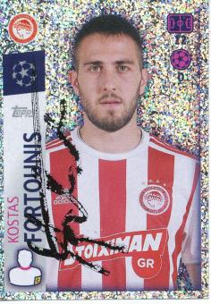 Kostas Fortounis  Olympiakos Piräus  2019/2020  Champions League Topps Sticker orig. signiert 