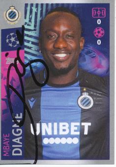 Mbaye Diagne  FC Brügge  2019/2020  Champions League Topps Sticker orig. signiert 