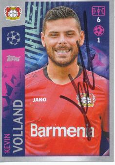 Kevin Volland  Bayer 04 Leverkusen  2019/2020  Champions League Topps Sticker orig. signiert 