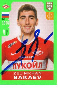 Zelimkhan Bakaev  Spartak Moskau  Panini  FIFA 365  Sticker original signiert 