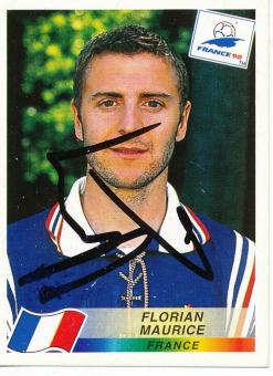Florian Maurice  Frankreich  Panini  WM 1998  Sticker original signiert 