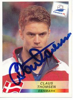 Claus Thomsen  Dänemark  Panini  WM 1998  Sticker original signiert 