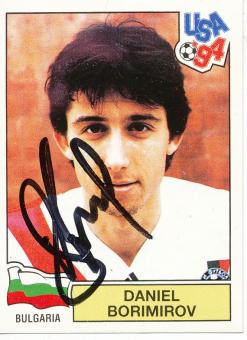 Daniel Borimirov  Bulgarien  Panini  WM 1994  Sticker original signiert 