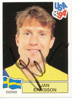 Jan Eriksson  Schweden  Panini  WM 1994  Sticker original signiert 