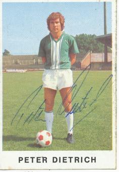 Peter Dietrich  1975/1976  SV Werder Bremen  Bergmann Sammelbild original signiert 
