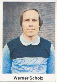 Werner Scholz  1976/1977  VFL Bochum  Bergmann Sammelbild original signiert 