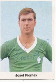 Josef Piontek  1970/1971  SV Werder Bremen  Bergmann Sammelbild original signiert 