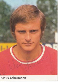 Klaus Ackermann  1972/1973  FC Kaiserslautern   Bergmann Sammelbild original signiert 