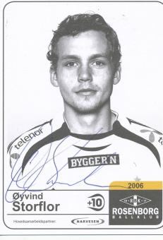 Oyvind Storflor  Rosenborg Trondheim  Fußball Autogrammkarte  original signiert 
