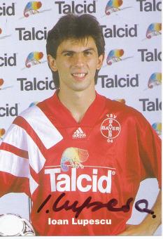 Ioan Lupescu  1994/1995  Bayer 04 Leverkusen Fußball Autogrammkarte original signiert 