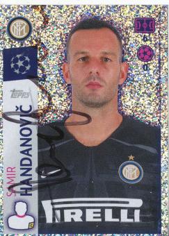 Samir Handanovic  Inter Mailand  2019/2020  Champions League Topps Sticker orig. signiert 