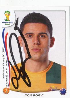 Tom Rogic  Australien  WM 2014 Panini Sticker original signiert 