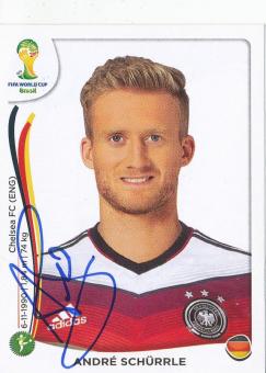 Andre Schürrle  DFB  WM 2014 Panini Sticker original signiert 