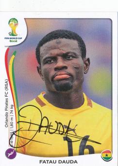 Fatau Dauda  Ghana  WM 2014 Panini Sticker original signiert 