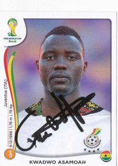Kwadwo Asamoah  Ghana  WM 2014 Panini Sticker original signiert 