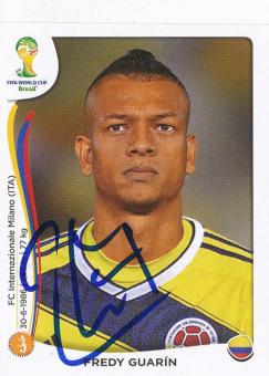 Fredy Guarin  Kolumbien  WM 2014 Panini Sticker original signiert 