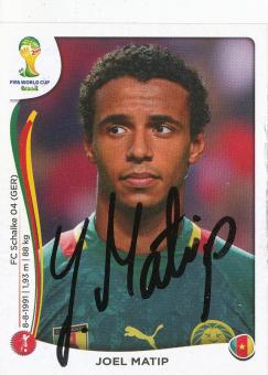 Joel Matip  Kamerun  WM 2014 Panini Sticker original signiert 