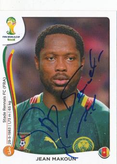 Jean Makoun  Kamerun  WM 2014 Panini Sticker original signiert 