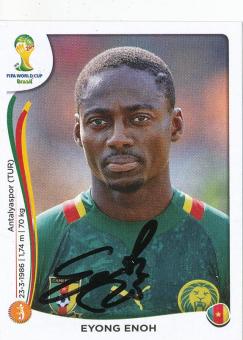 Eyong Enoh  Kamerun  WM 2014 Panini Sticker original signiert 