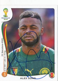 Axel Song  Kamerun  WM 2014 Panini Sticker original signiert 