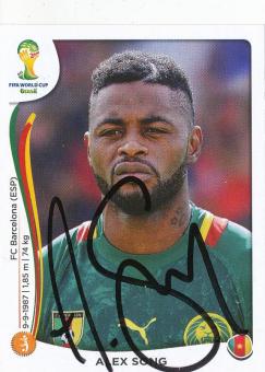 Axel Song  Kamerun  WM 2014 Panini Sticker original signiert 