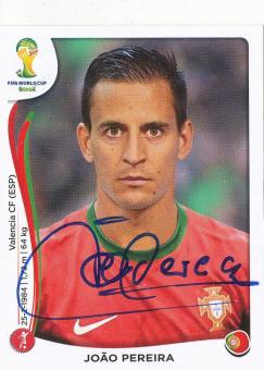 Joao Pereira  Portugal  WM 2014 Panini Sticker original signiert 